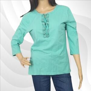 2/$20 Ralph Lauren Green Blouse XL – Elegant & Versatile